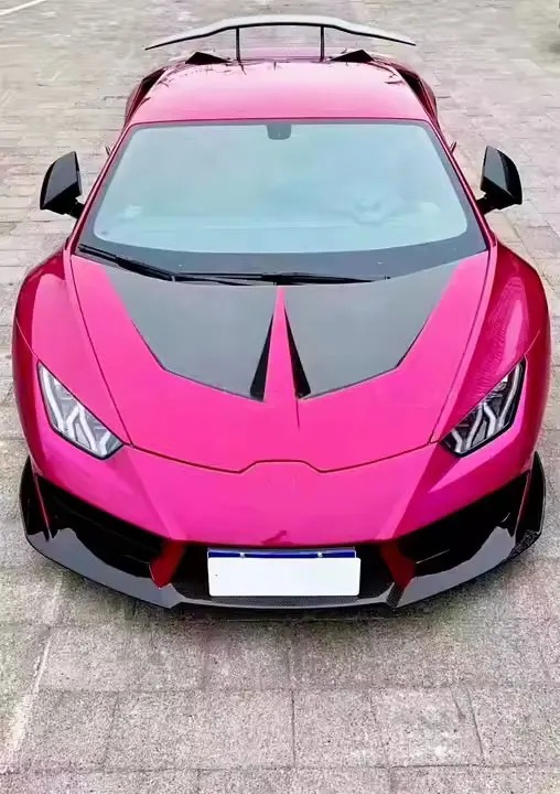 Automoniles New LP580 LP610 1016 Carbon Fiber Engine Cover Hood Bonnet Scoop for  Car Exterior